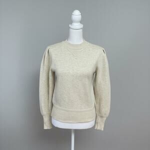 Isabel Marant Etoile cream Lucia Puffer sweater, size XS